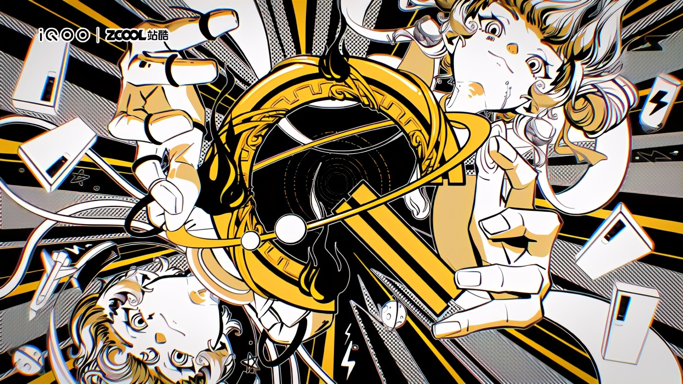 iqoo手机手绘pop海报,vivoiqoo海报手绘