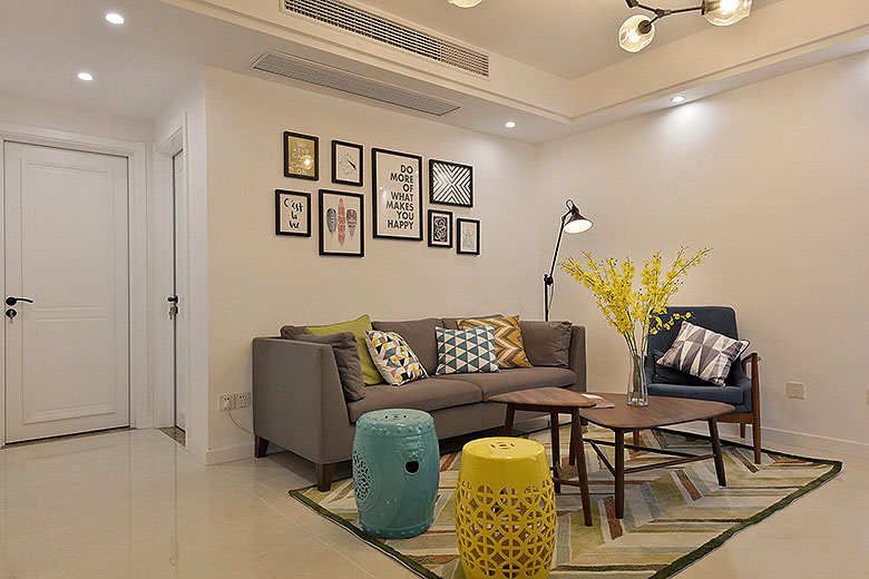 89平方三室两厅北欧风格装修