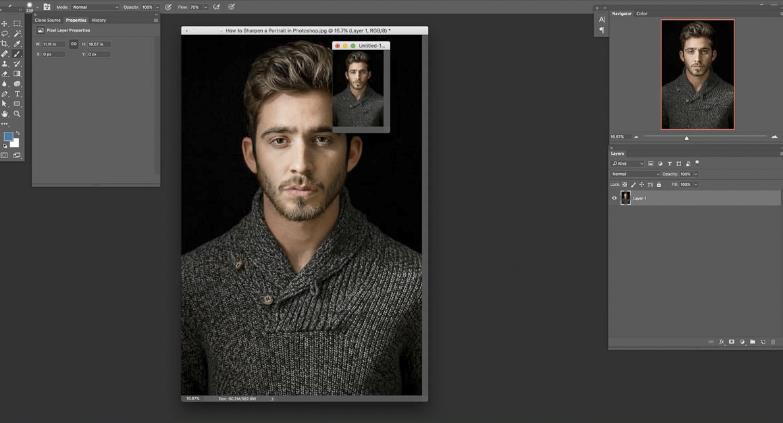 ps肖像处理,ps如何锐化人像面部