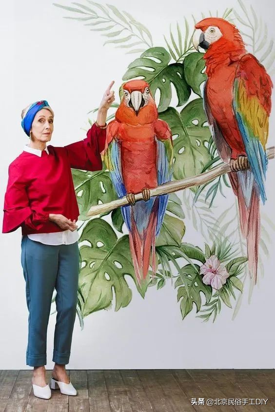 好看好画的墙绘,适合自己动手画墙绘的图片