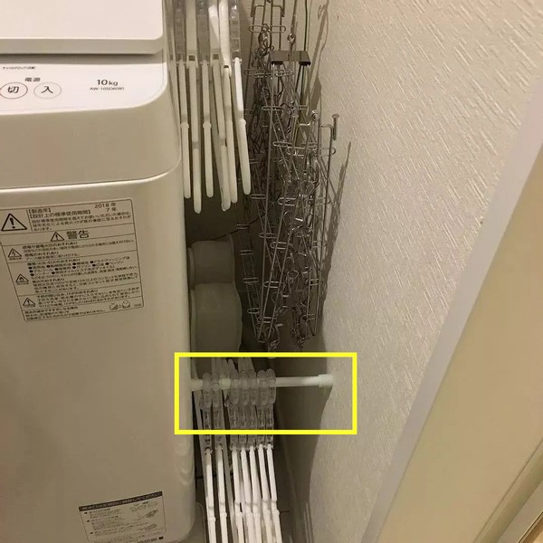 洗衣机旁极窄柜子,洗衣机上方缝隙收纳方法