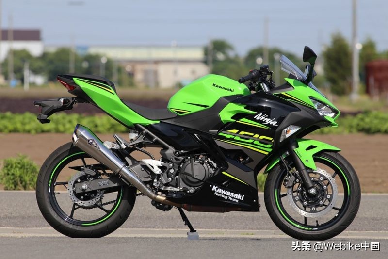 川崎ninja400原装排气管多少钱,川崎z400排气管为啥做得那么细