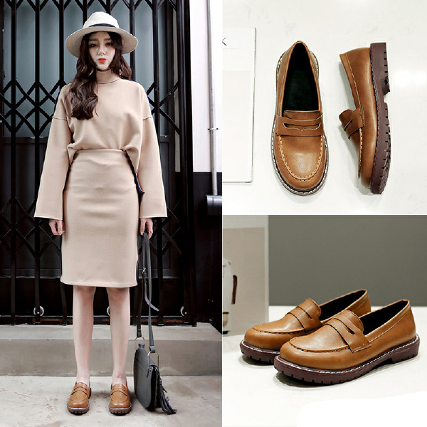 一起来学习潮流百搭的冬季鞋子 (日杂欣赏轻熟日系舒适气质穿搭)