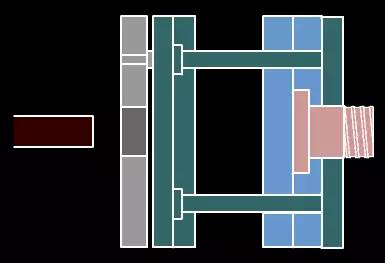 缩口模具结构原理动画,模具经典结构180例