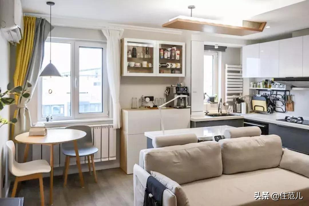 50㎡小户型,烘焙爱好、钢琴、书柜都放得下,住得比大户型还舒服
