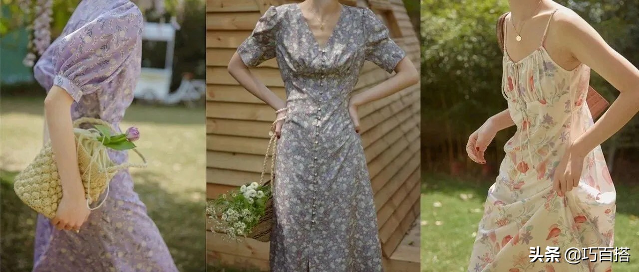 碎花裙如何穿得惊艳好看,碎花裙这样穿气质又温柔