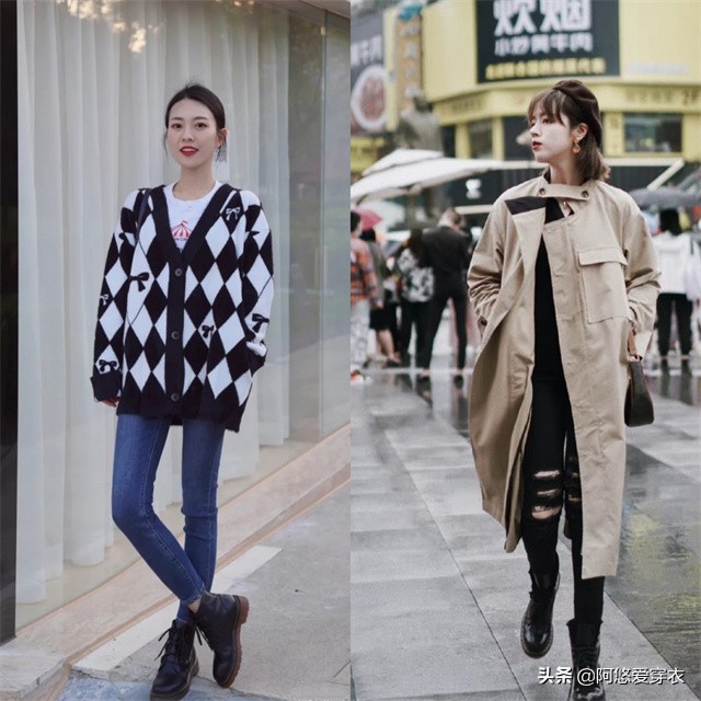 满大街的“马丁靴”，今年流行这样穿，利落显高不说，关键还有型