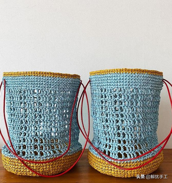 简单漂亮的小包包钩针教程,韩国钩针钩桌布花样教程