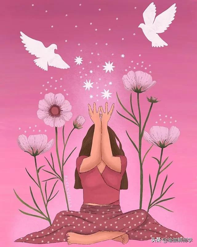 瑜伽小人唯美漫画,瑜伽倒立漫画图片