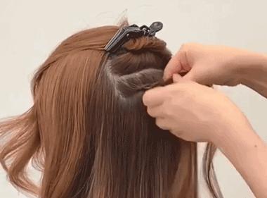 春日懒散头发怎么扎,低层次感中长发怎么打理