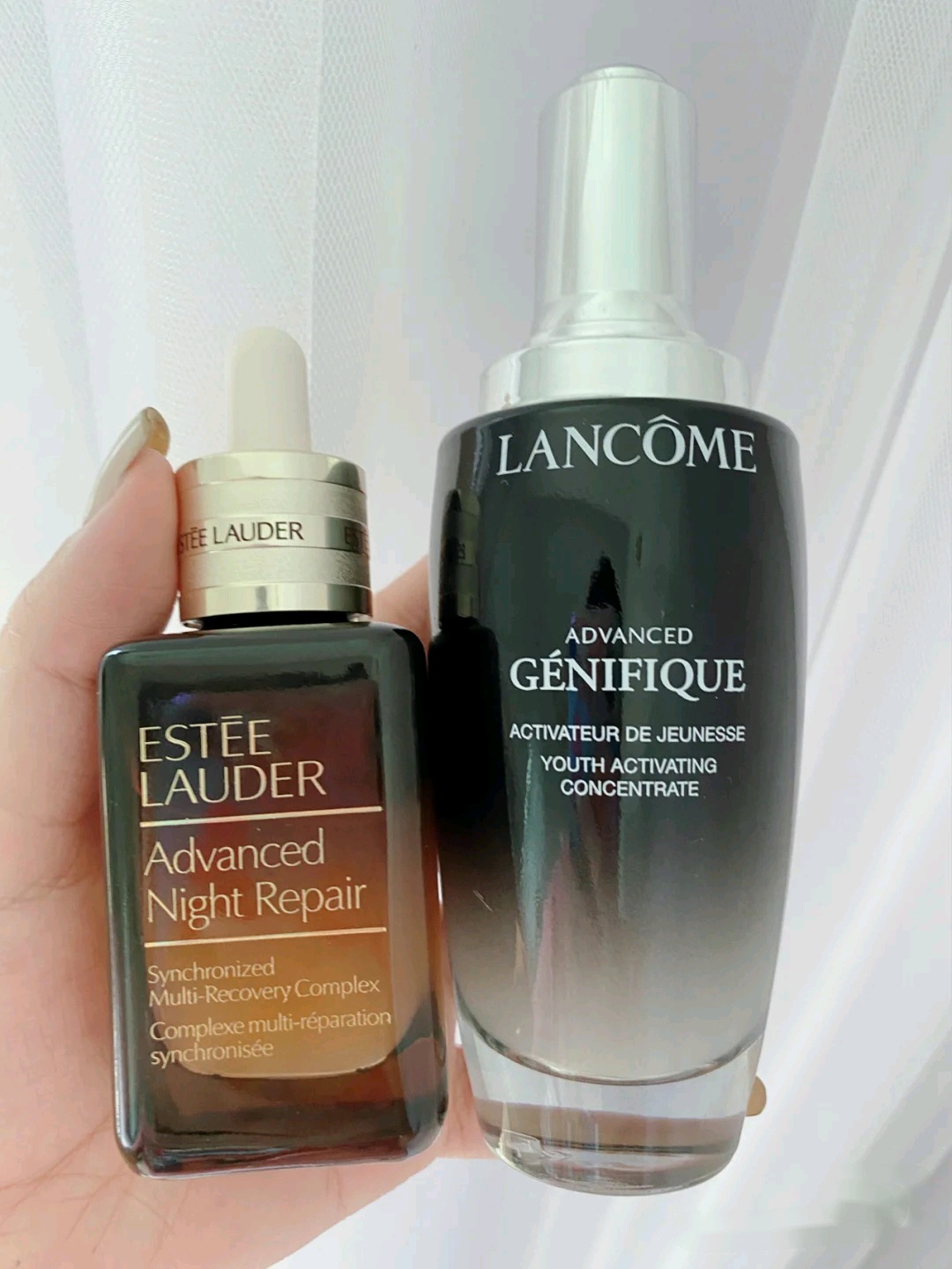 雅诗兰黛小棕瓶与兰蔻小黑瓶对比,雅诗兰黛小棕瓶跟兰蔻小黑瓶对比