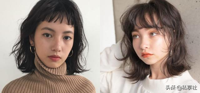 法式蛋卷中长款一次性卷发造型,法式慵懒卷发中长造型发量少