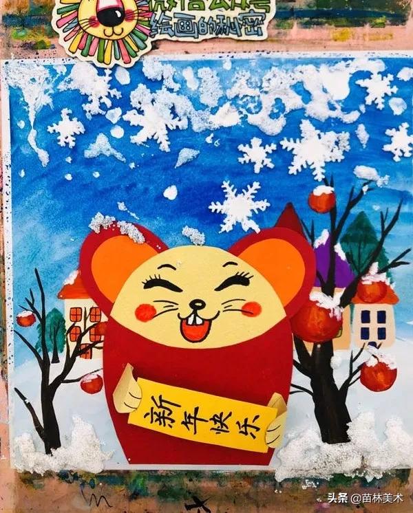 以春节为主题的儿童画简笔画,2022年元旦和春节主题儿童画素材