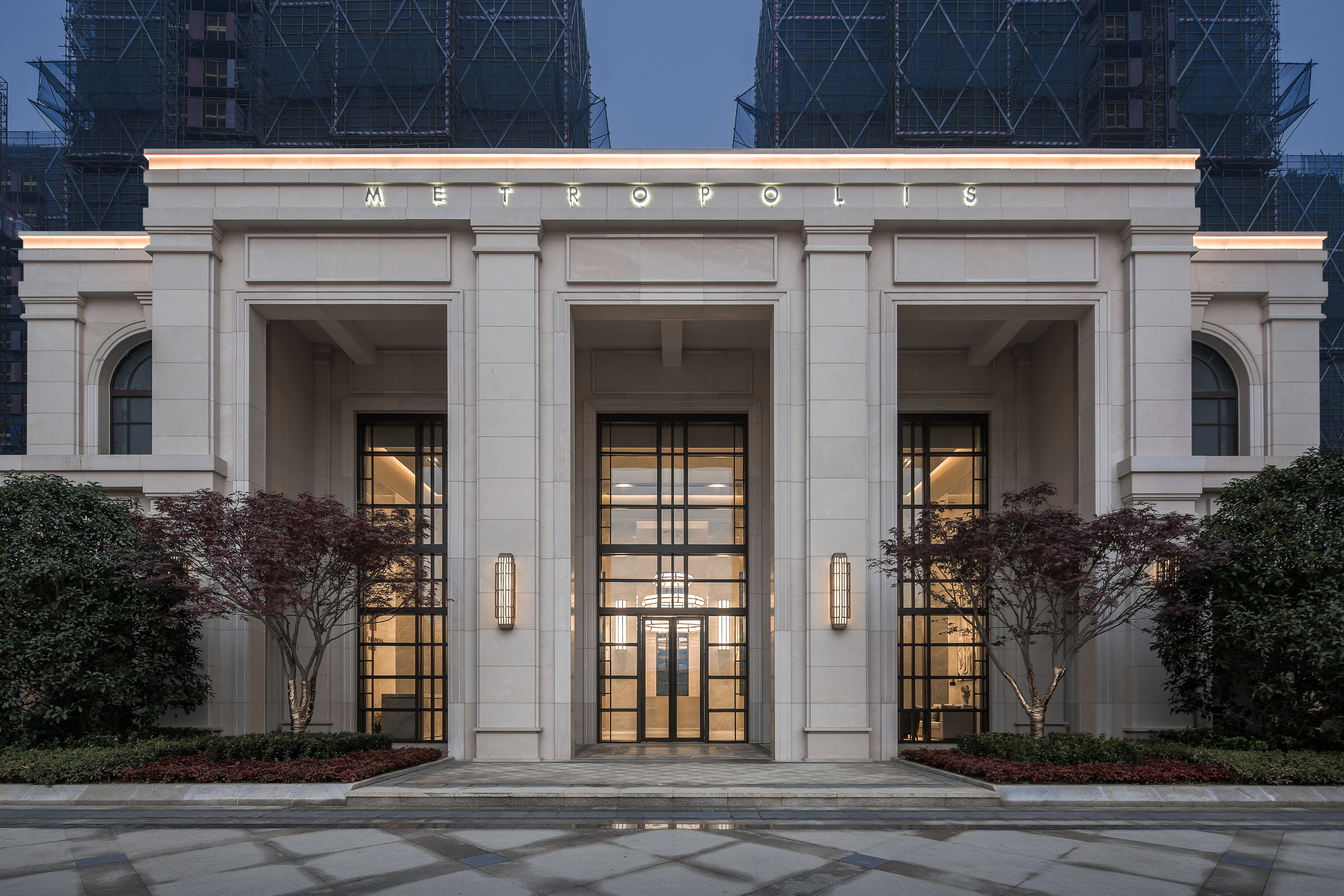 万科大都会大堂实景,南京万科大都会