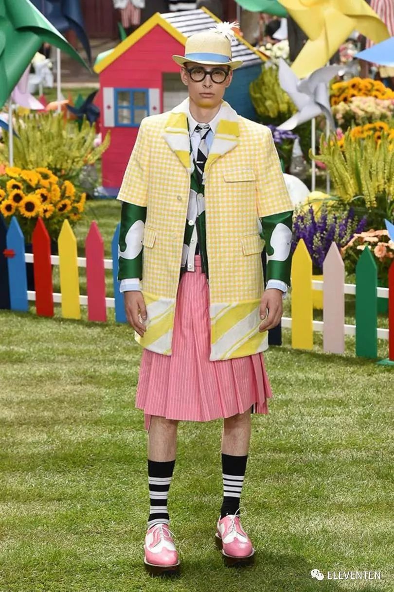 thombrowne2018男装,ThomBrowne2018春夏男装闭场造型