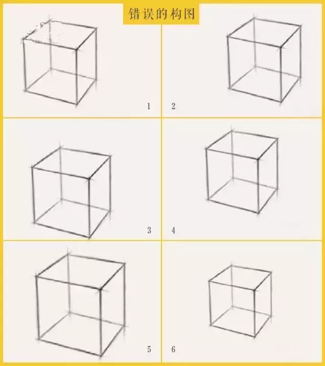成角透视立方体素描怎么画,入门零基础素描教程立方体图片