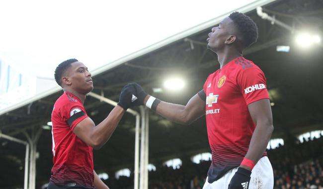 卢卡库和博格巴在曼联打巴黎哪场,博格巴替补出场拯救曼联下场