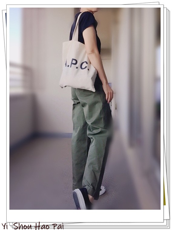 夏天绿色短袖阔腿裤套装配的凉鞋,黑色阔腿裤配绿色碎花上衣好看吗