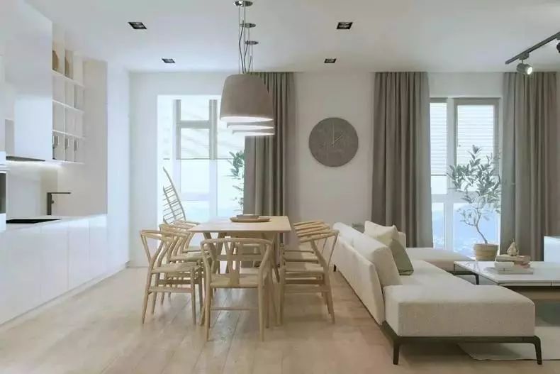 100种客厅设计,客厅餐厅一体餐厅设计风格