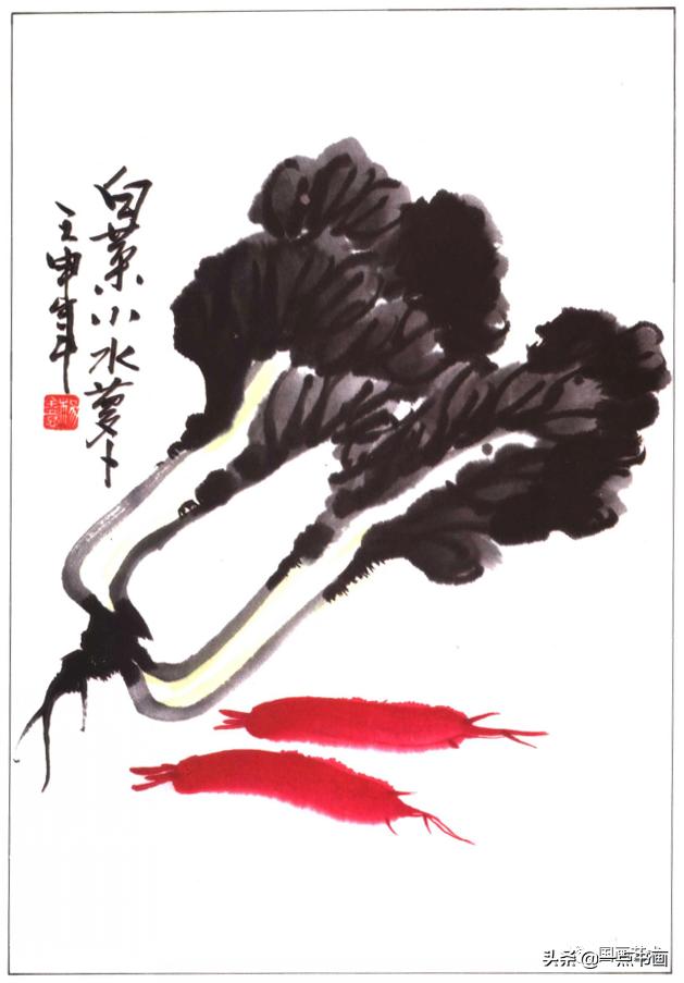 写意蔬果怎么画火龙果,100种写意蔬果画法