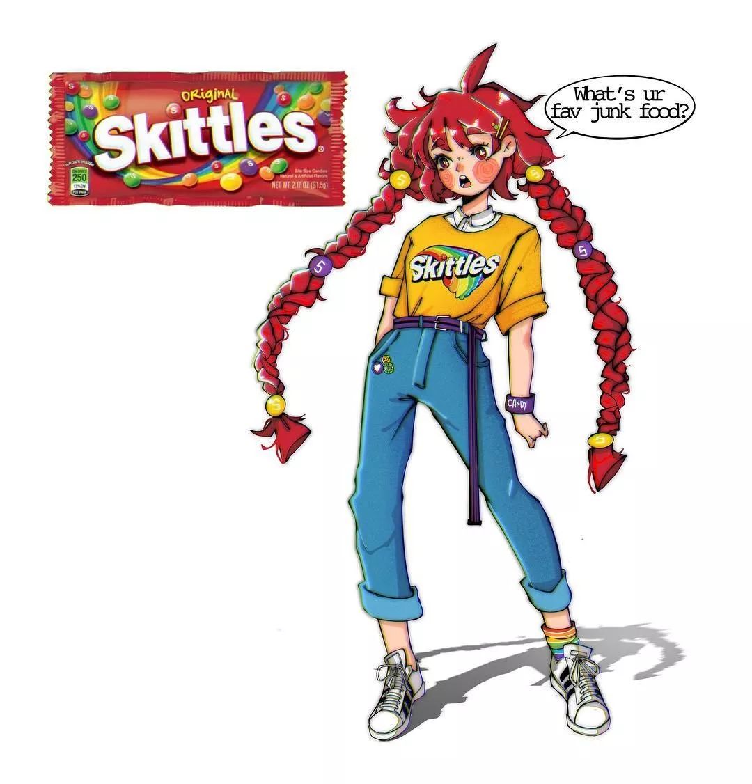 在的艺术写法,100幅治愈系小插画马克笔美食