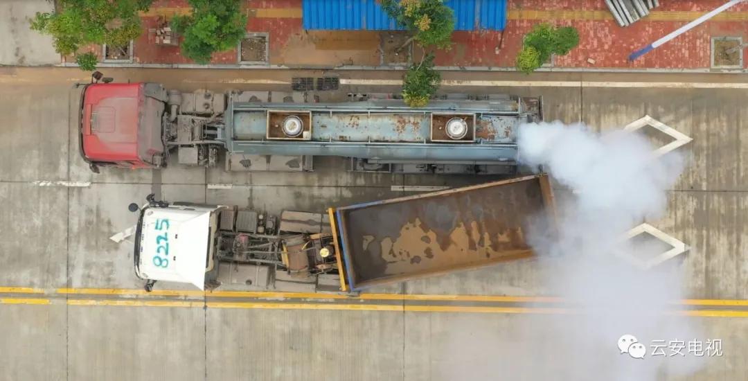 云安一辆槽罐车发生危险化学品泄漏？不要慌，这是演练