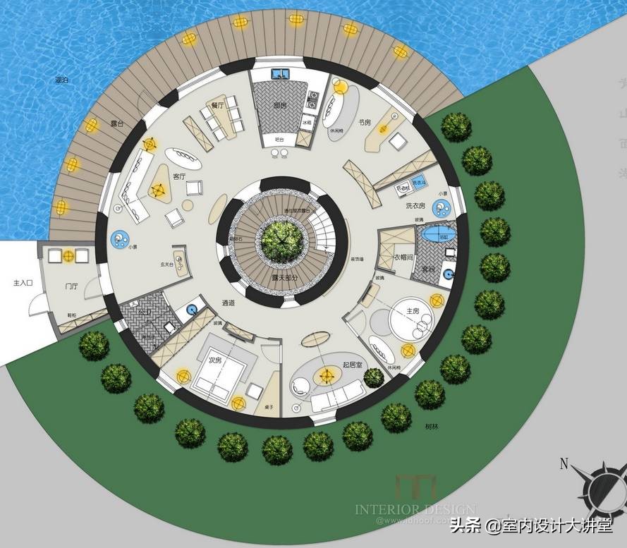 圆户型的多种设计方案,经典90方户型平面设计方案