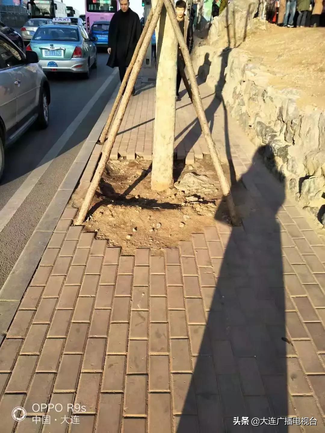 大连家长投诉：小学门前人行道最窄30厘米，太不安全！