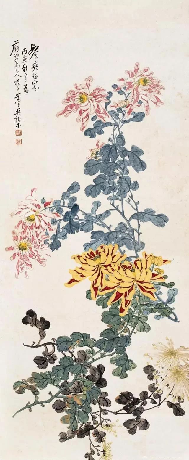 他是“海派三菊”之一，他画的菊花迷醉了秋天！