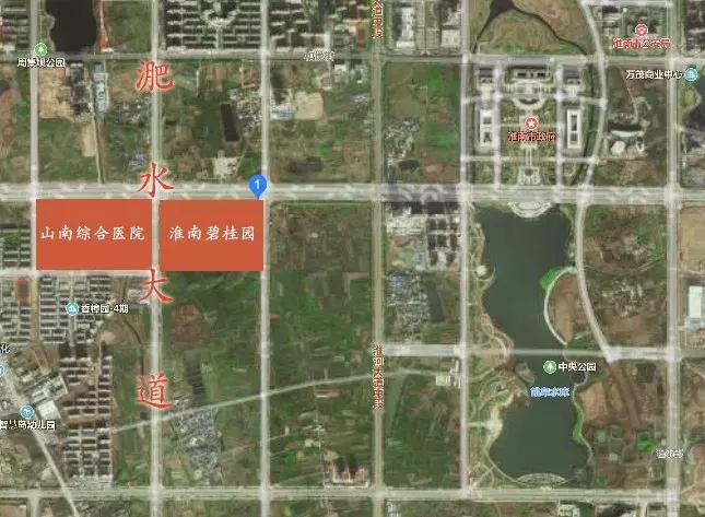淮南山南碧桂园,淮南山南新区综合医院位置