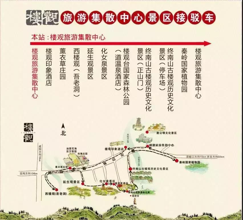 通了！西安至楼观旅游集散中心直通车开通啦！