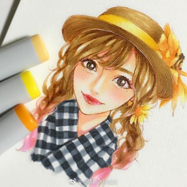 画画人物手绘马克笔,马克笔手绘漫画人物火影