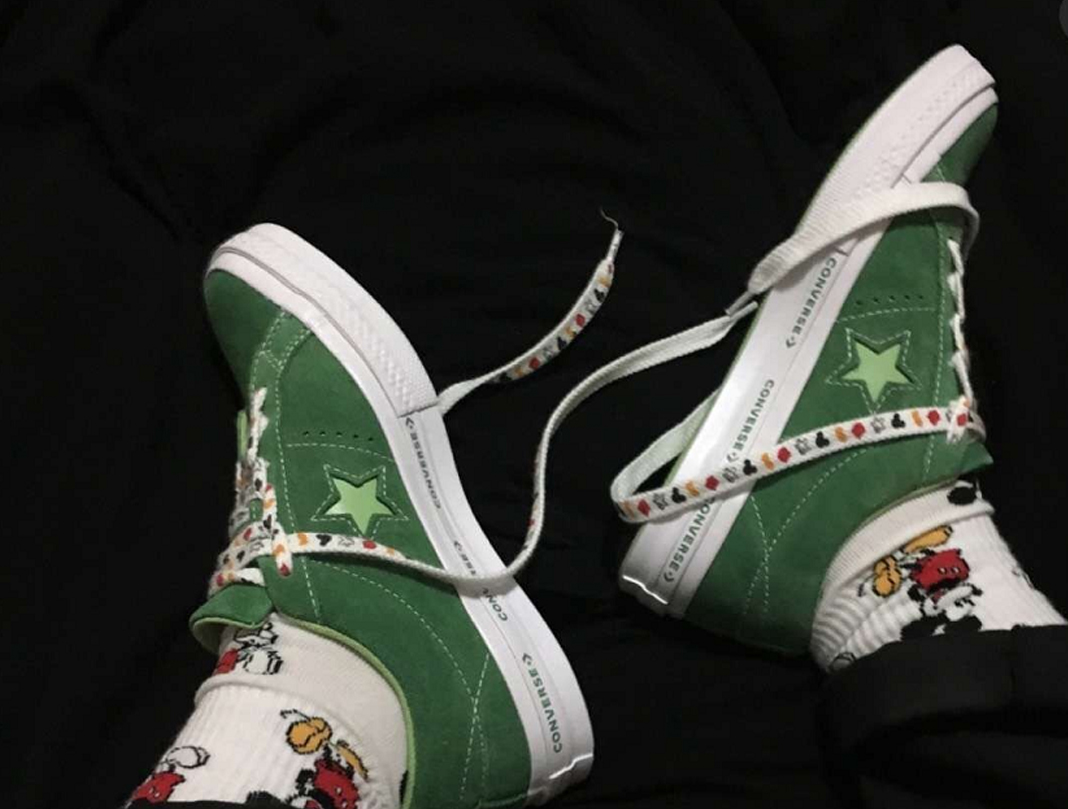 匡威帆布鞋川久保玲联名款,肖战穿的川久保玲和匡威联名鞋