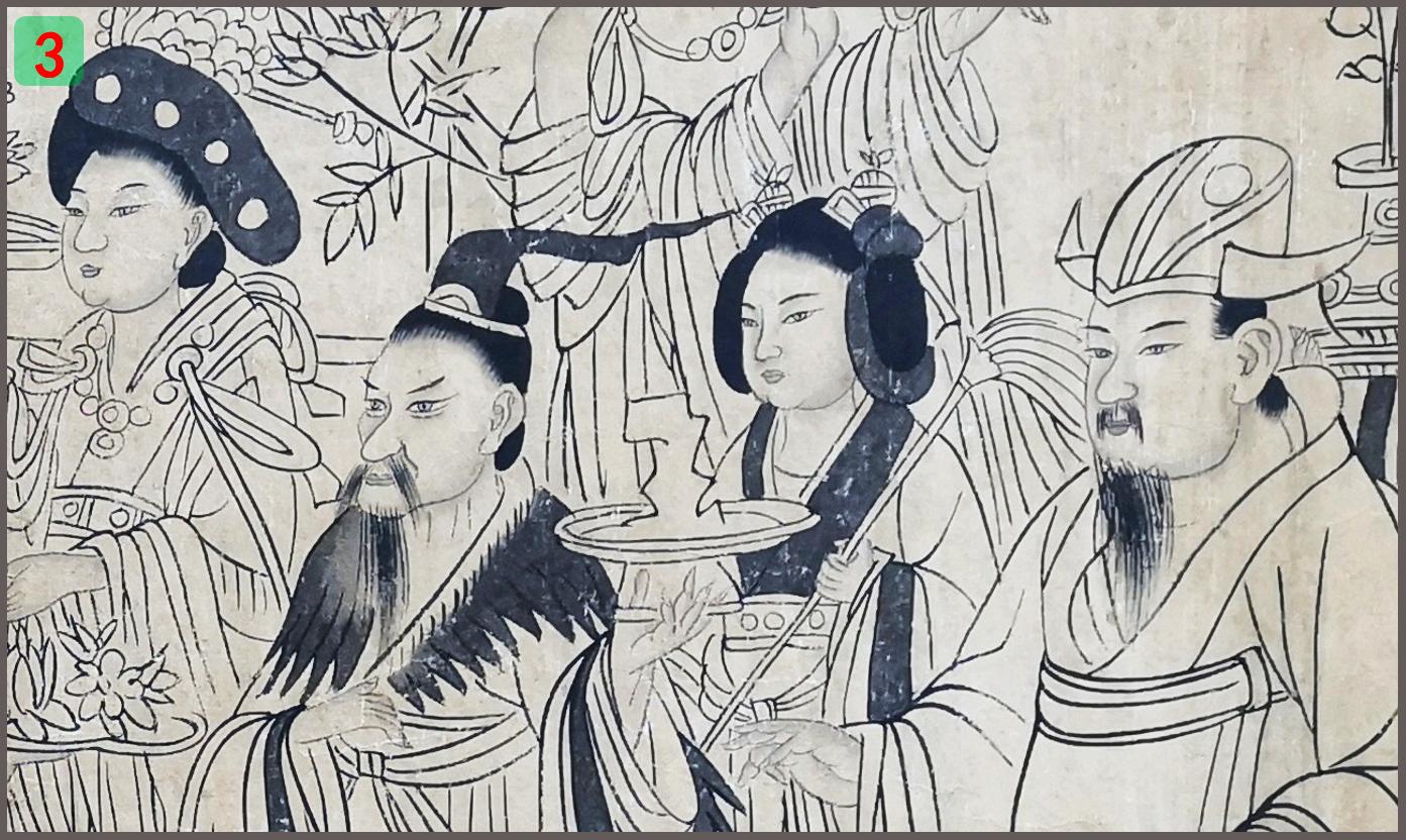 简析吴道子的白描作品送子天王图,吴道子李公麟白描相同之处