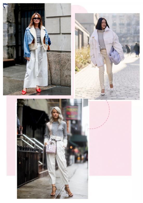 秋冬高级感穿搭淡粉色,奶油色系可爱的穿搭