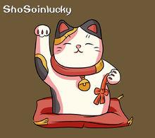招财猫御守足金,日本御守招财猫