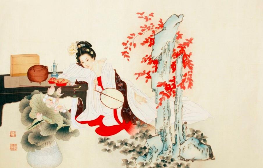 学画中国四大美女杨玉环,香港电影四大美女杨玉环