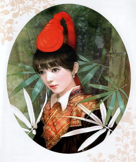 东方画姬---德珍彩绘古典美女画