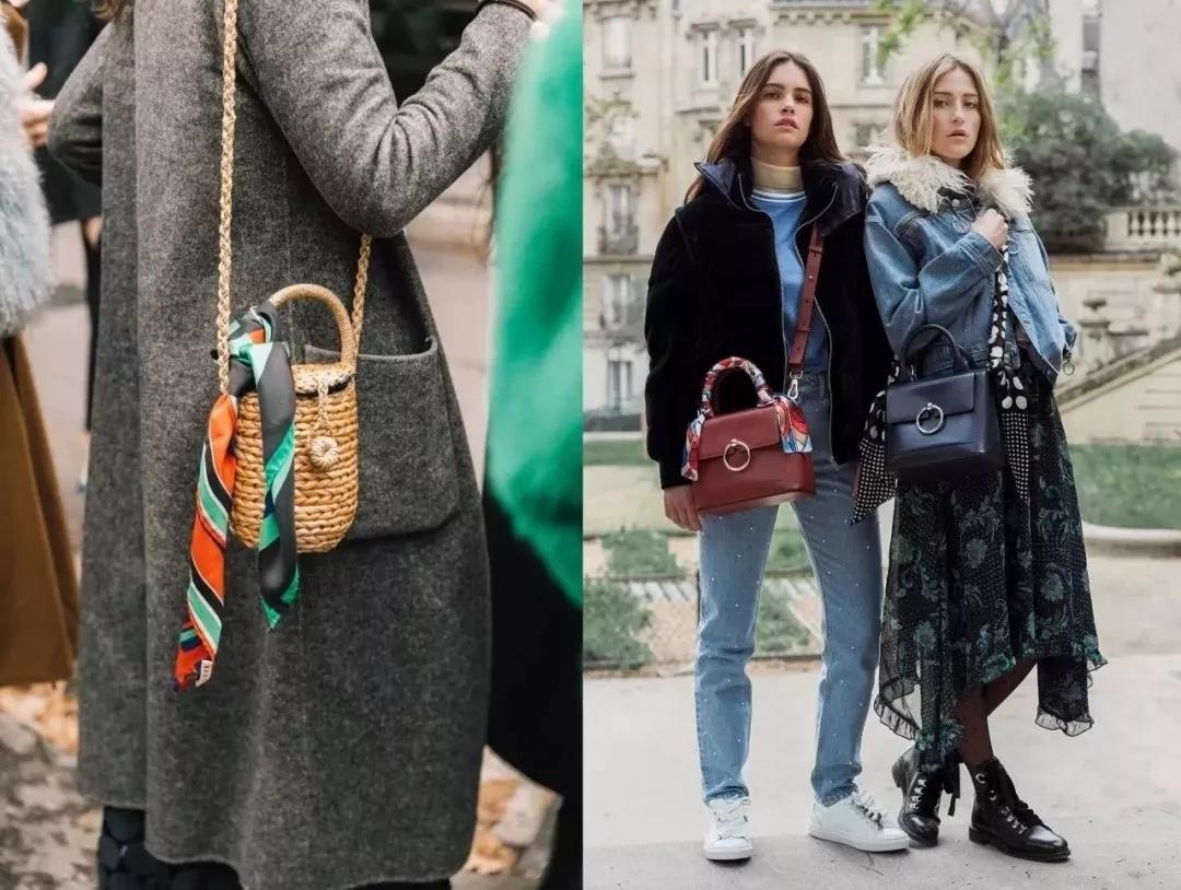 戴丝巾的气质女人,女士小丝巾气质打法