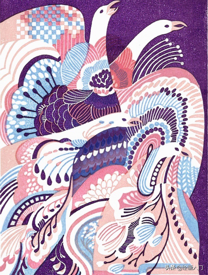 日本黑白版画作品欣赏,日本顶尖版画欣赏