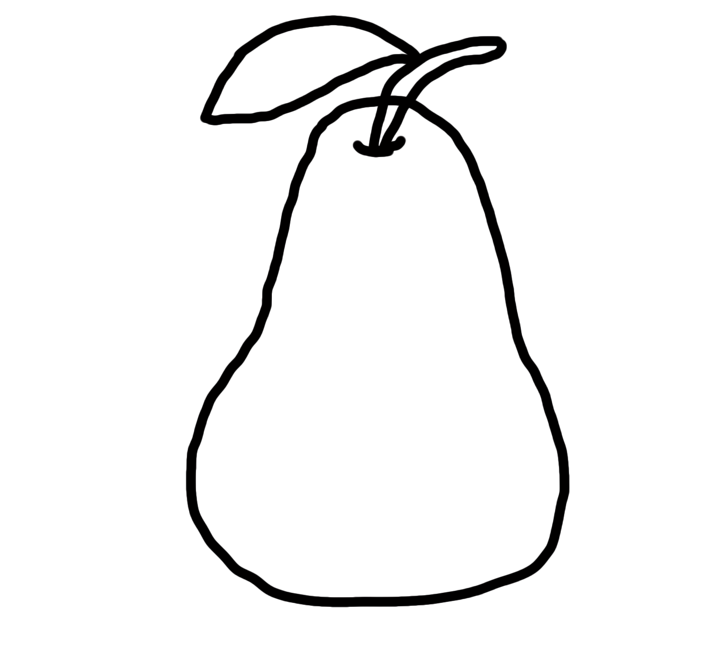 水果的画法儿童简笔画图片大全,梨子的画法儿童简笔画图片