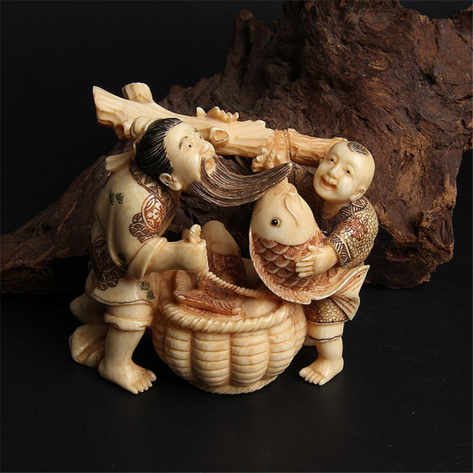 耗时3年才完成的猛犸牙雕作品,猛犸牙雕彩刻