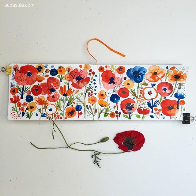 插画师carolyngavin绘画作品,carolyn插画