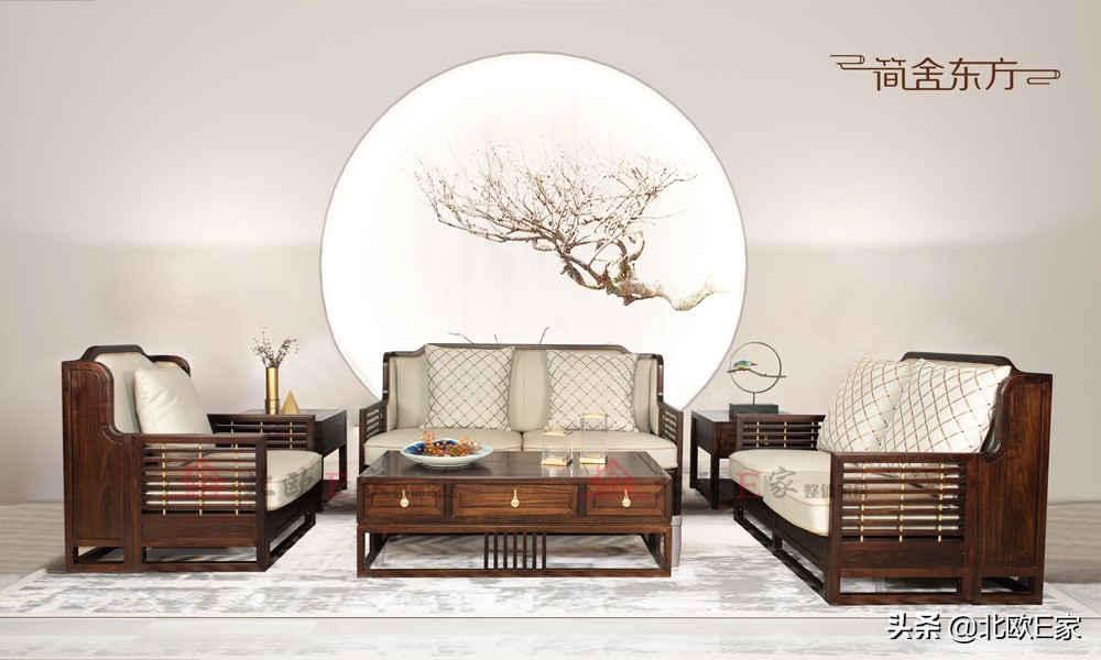 北欧轻奢榫卯结构书柜,北欧e家意式极简