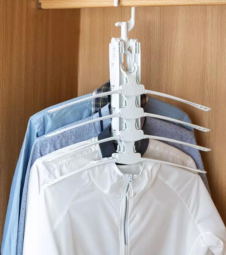 实用衣架设计可以挂很多衣服,家庭最实用的衣架设计