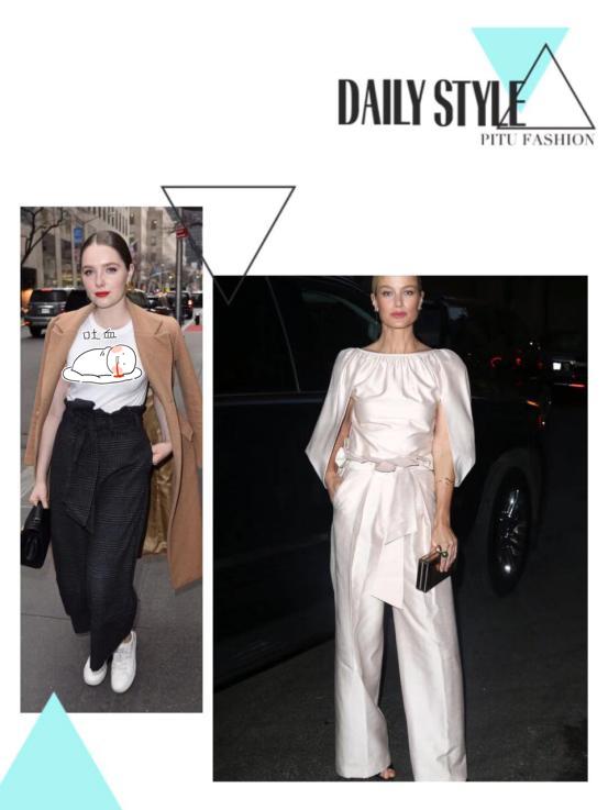 今年流行的纸袋裤怎么穿,新款流行好看显瘦百搭裤