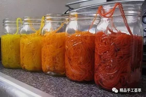 有趣的染色方法,毛线是怎么染的