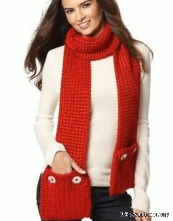 针织围巾新款图片大全,最新款围巾百搭又洋气针织