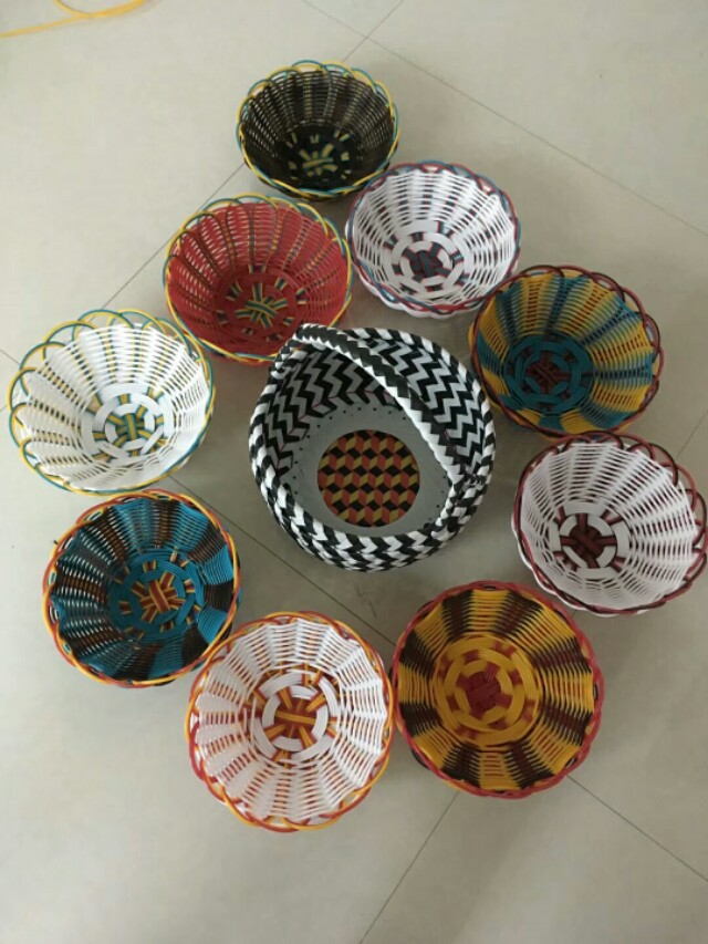 编筐图文,编筐立体花形教程