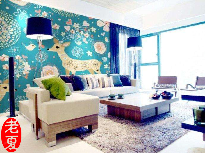 武汉室内墙面艺术漆效果图,武汉墙绘创作